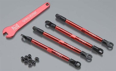TRA7138X Traxxas Aluminum Toe Links Red 1/16 E-Revo VXL (4)