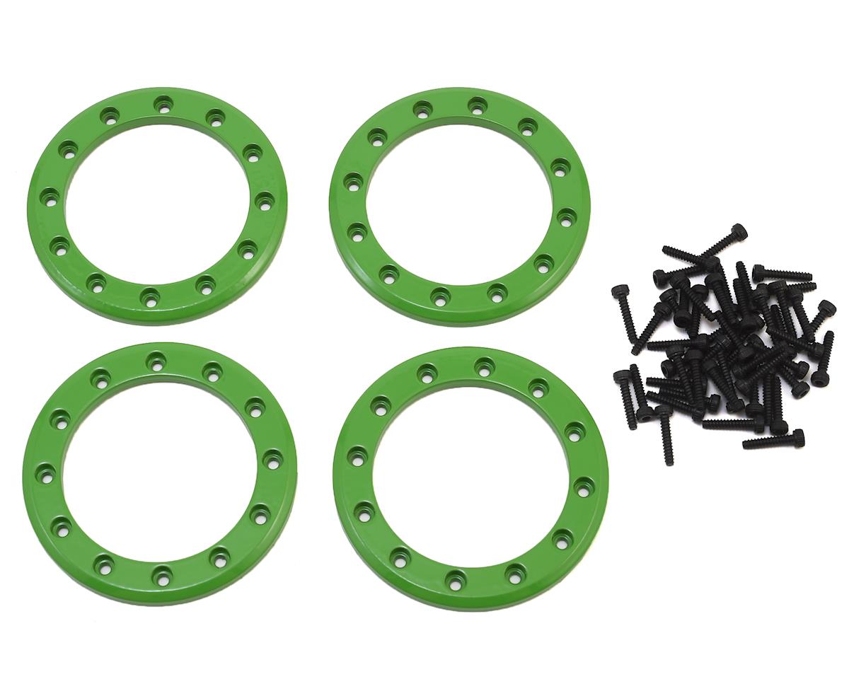 Aluminum 1.9" Beadlock Rings Green for TRX-4 (4) (TRA8169G)