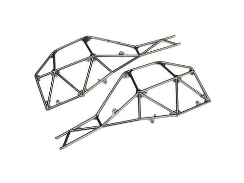 Traxxas 8430X Tube Chassis, side section (left & right) (satin black chrome-plated)