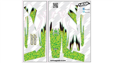 UPG7106 UPGRADE RC DNA Skin, Green: Blade 350 QX