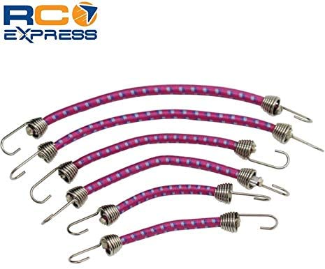 Hot Racing 1/10 Scale Bungee Cord Set (6) (Purple W/ Blue) (ACC468C87)
