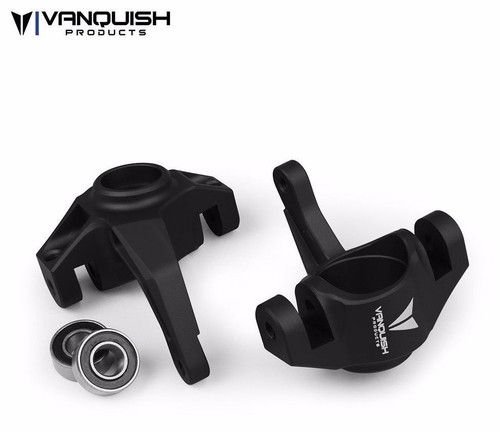 Vanquish VPS06550 Aluminum Front Knuckles Black Axial Yeti / EXO Terra buggy