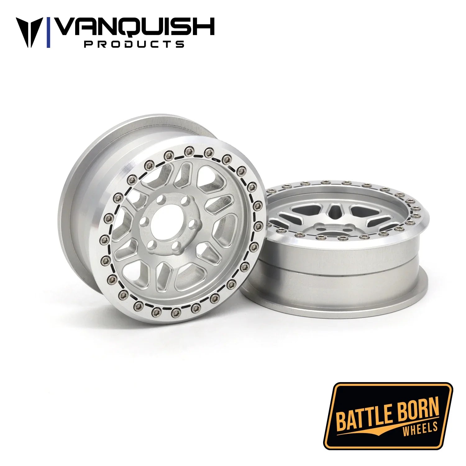 Vanquish Products - BATTLE BORN WHEELS 2.2 KILO (Clear) (VPS08241)