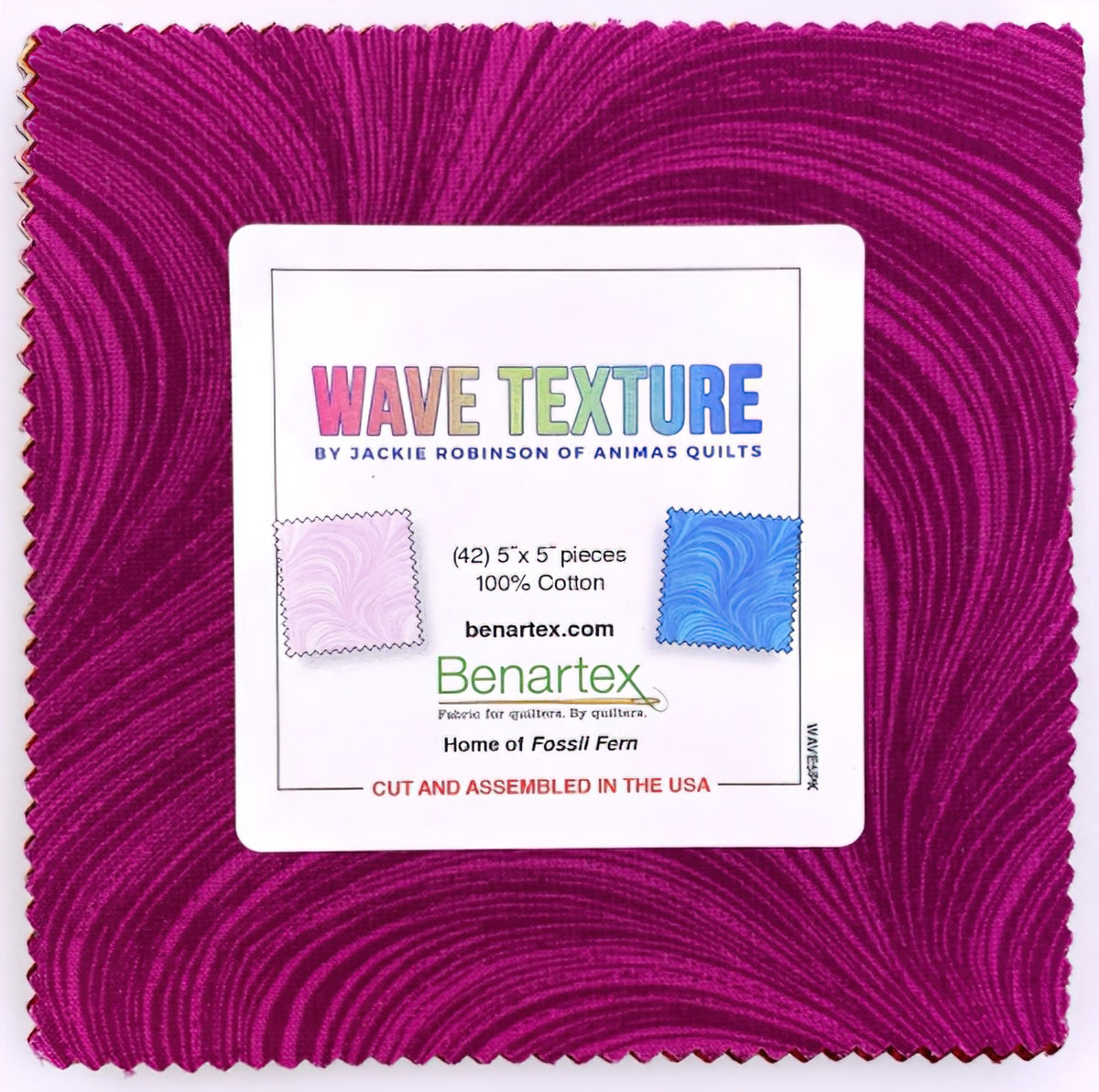 Benartex - Wave Texture 5x5 Pack