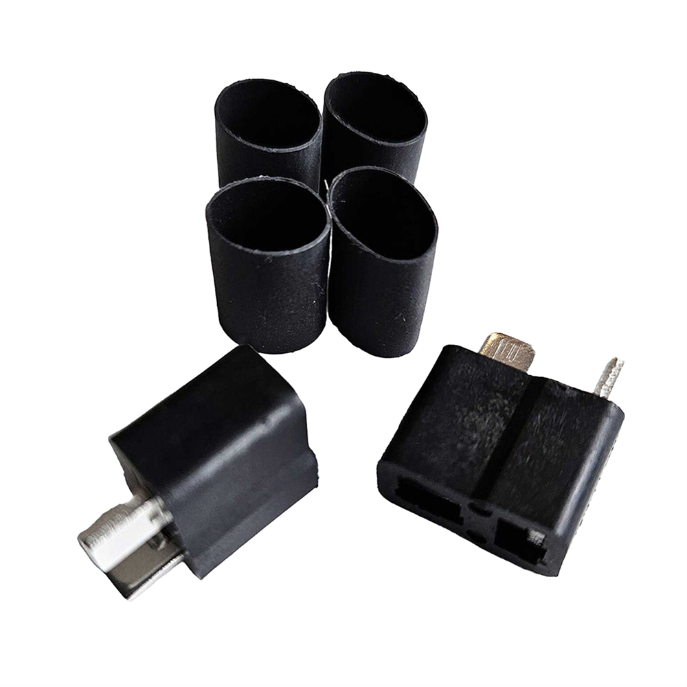 W.S. Deans HB High Temp - Ultra Plug, 10-12 AWG, Black, Female (2)