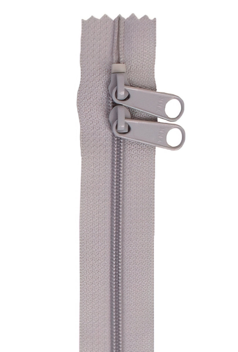 Zipper - Pewter 30 Inch Double Slide Handbag Zipper by Annie