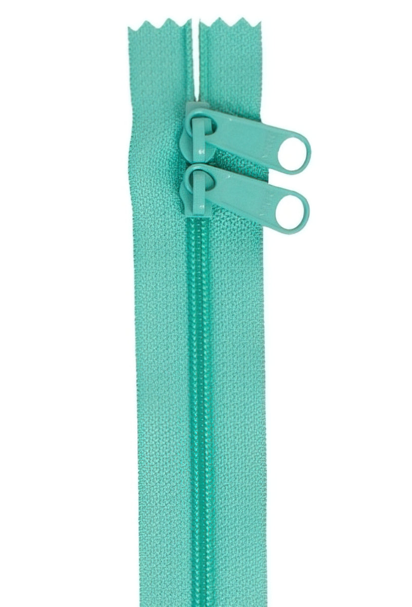 Zipper - Turquoise 30 Inch Double Slide Handbag Zipper by Annie