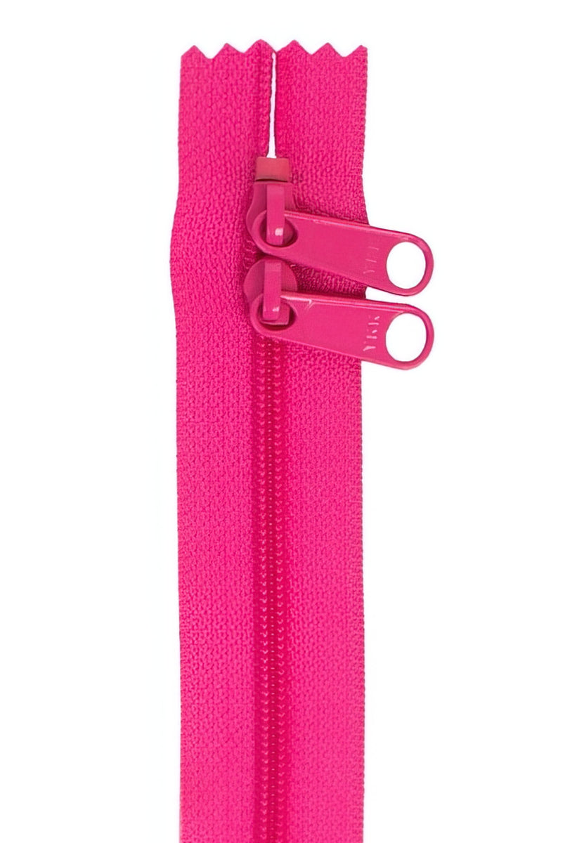 Zipper - Raspberry 30 Inch Double Slide Handbag Zipper by Annie