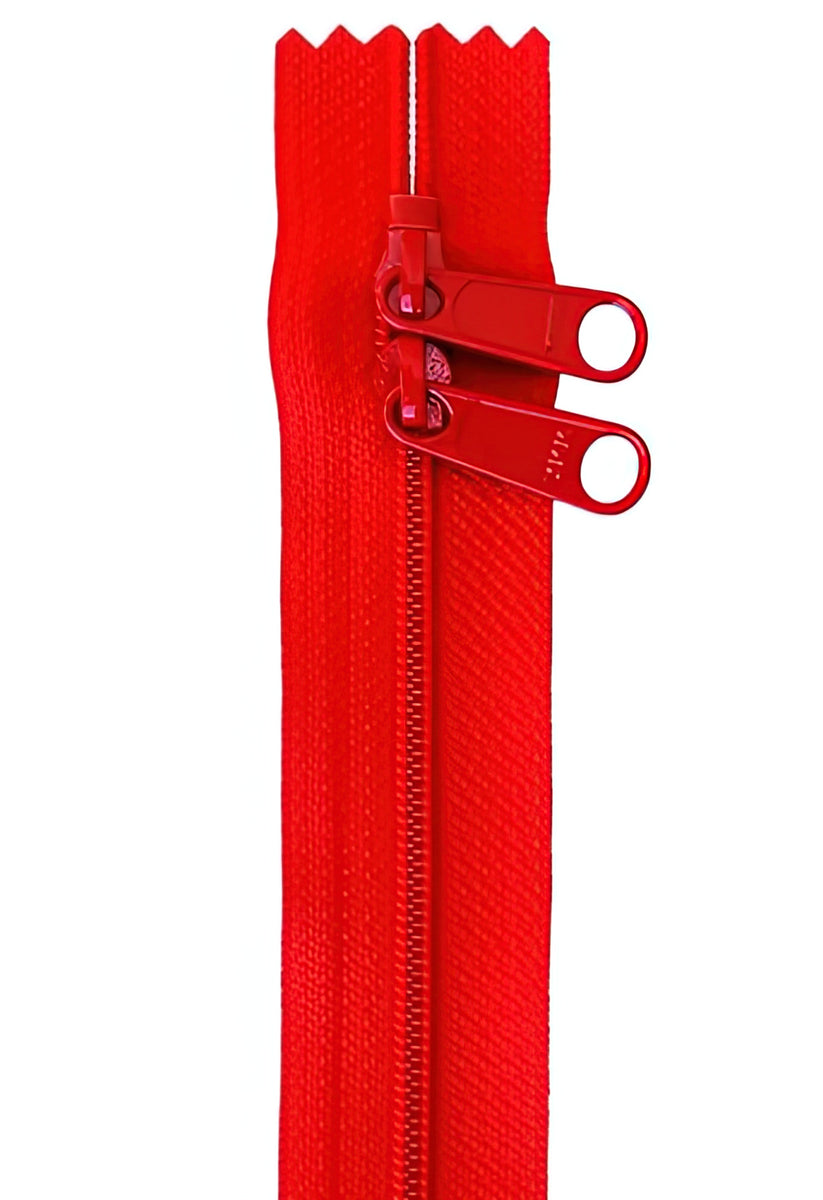 Zipper - Atom Red 30 Inch Double Slide Handbag Zipper by Annie