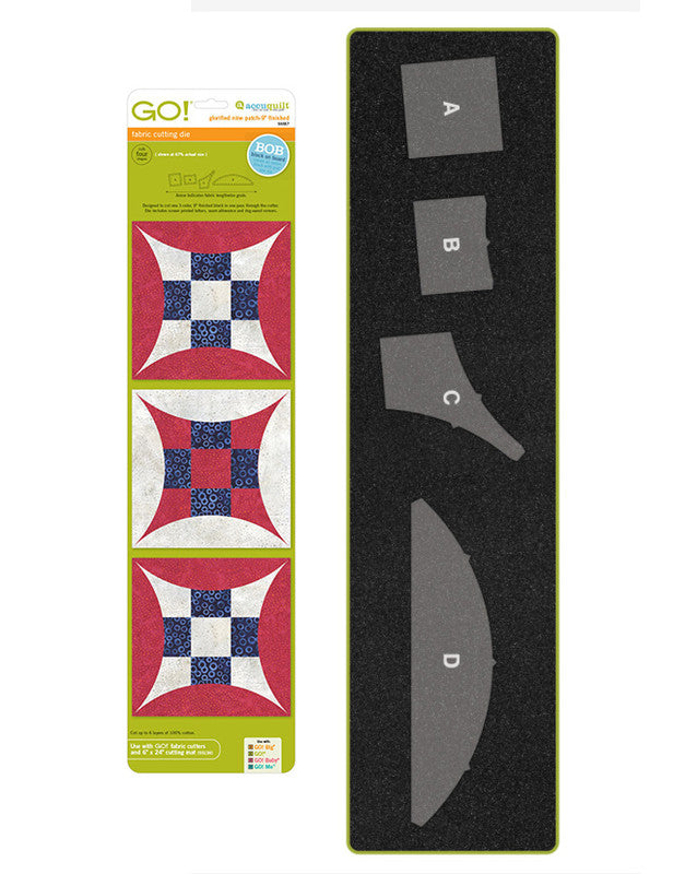 Accuquilt Die 55557 GO! Glorified Nine Patch - 9 Inch Finished Die