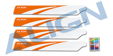 AGNHD123B Align 120 Main Blades-White (Stable Flying)