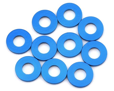 Team Associated 7.8x3.5x0.5mm Aluminum Hub Spacer Washer (Blue) (10) (ASC31387)