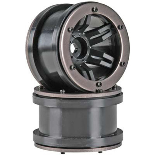 Axial AX8091 Rocksters 2.2 Beadlock Wheel Black (2)