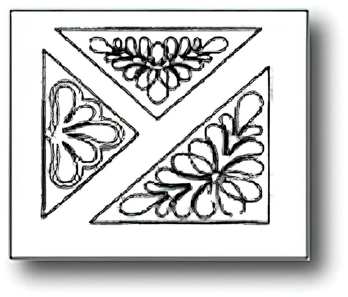 Triangular Designs 4,4.5 & 6 inch StencilEK20QC