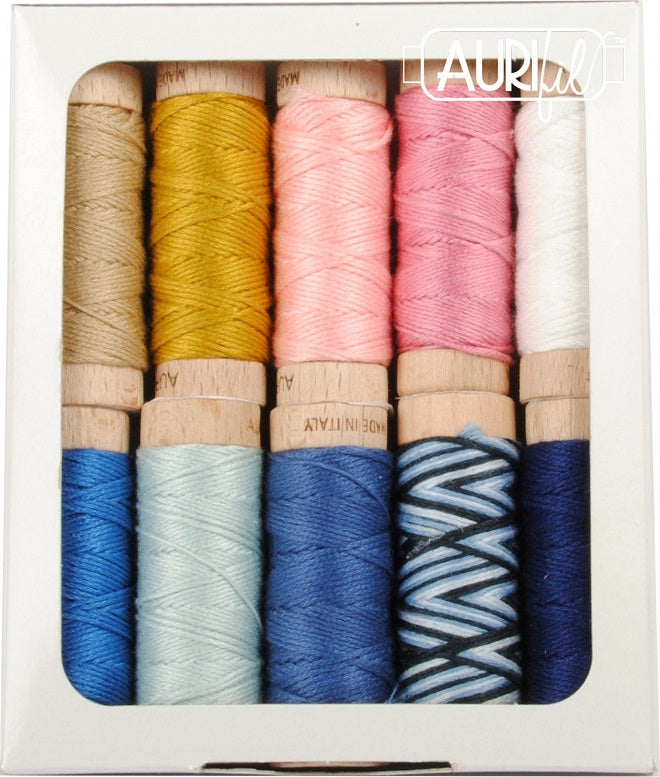 Aurifil - Breezy Mending Thread Collection Floss 10 Small Spools