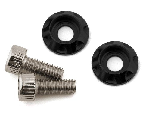 Team Brood BRO-TBR-M3MWKITHSB8 M3 Motor Washer Heatsink w/Screws (Black) (2) (8mm)
