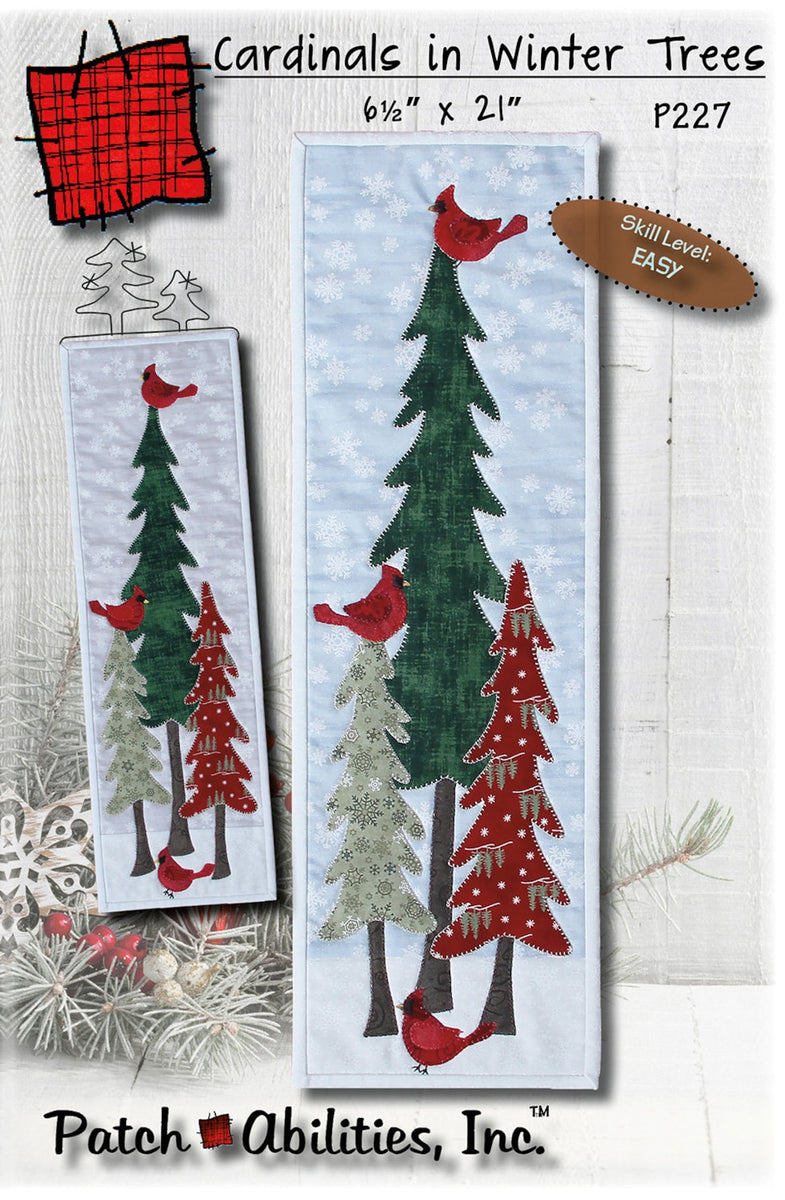 Cardinals in Winter Trees Pattern