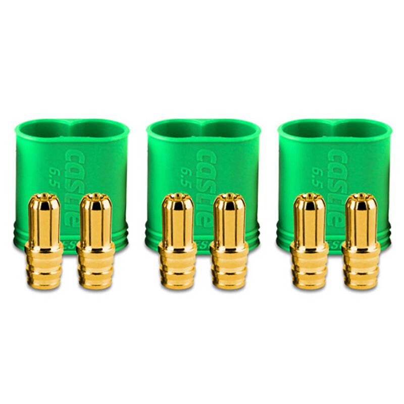Castle Creations Connector: 6.5mm Polarized Bullet Device (3) (CSE011006800)