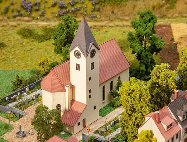 Faller 282778 Z Scale Church of St. John Baptist -- Laser-Cut Card Kit