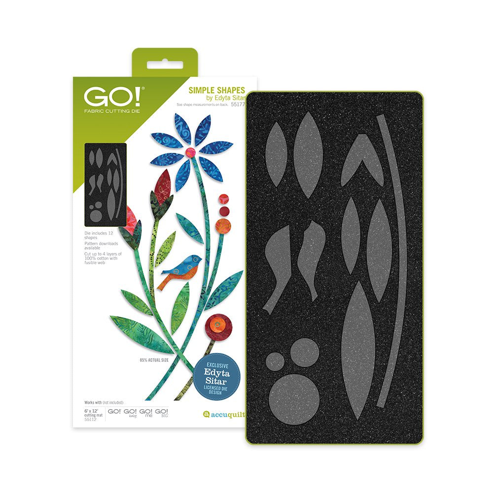 Accuquilt GO! Die 55177 Simple Shapes by Edyta Sitar
