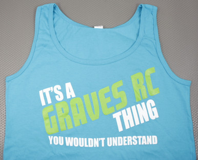 GVSTANKBLUEL Graves RC Womens Tank Top Blue - Large