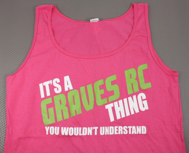 GVSTANKPNKL Graves RC Womens Tank Top Pink - Large