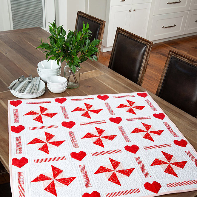 Riley Blake - Table Topper of the Month - February Hearts by Amanda Niederhauser