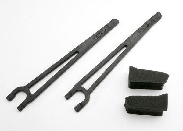 TRA3927 BATTERY HOLD DOWNS L/R (2)