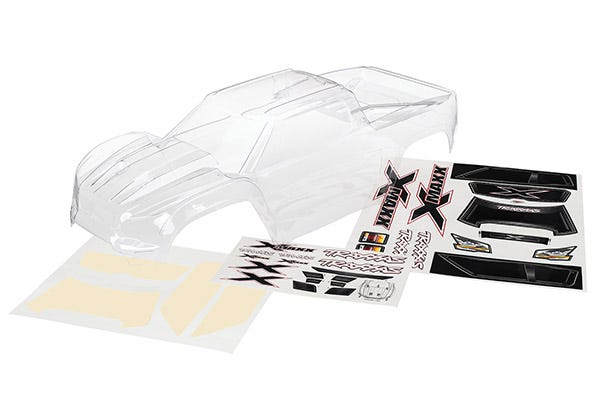 TRA7711 BODY X-MAXX CLEAR UNTRIMMED