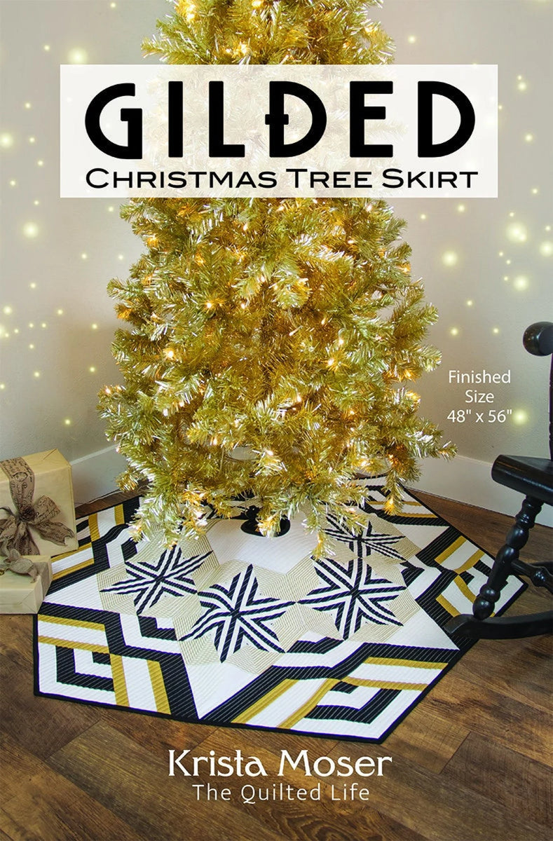 Gilded Christmas Tree Skirt Pattern by Krista Moser