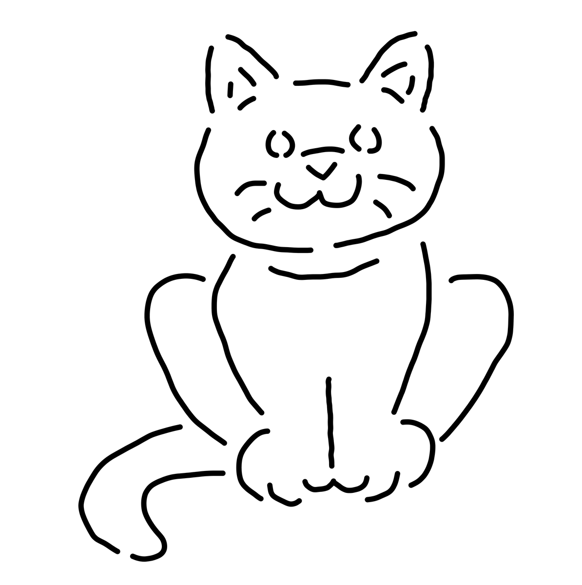 Kitty Stencil 10454