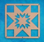 Lone Star Mini Metal Quilt Block Sign - Copper
