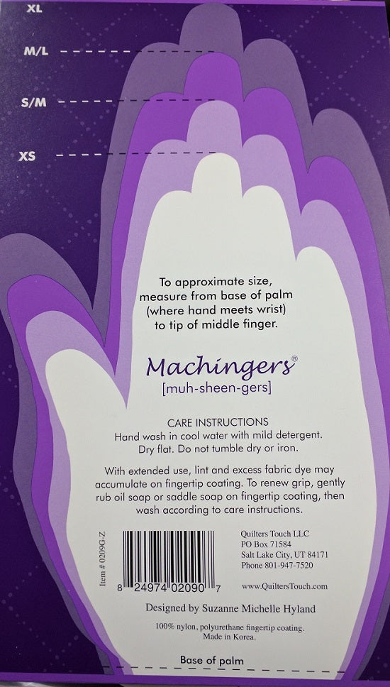 Machingers Quilter's Gloves X-Small