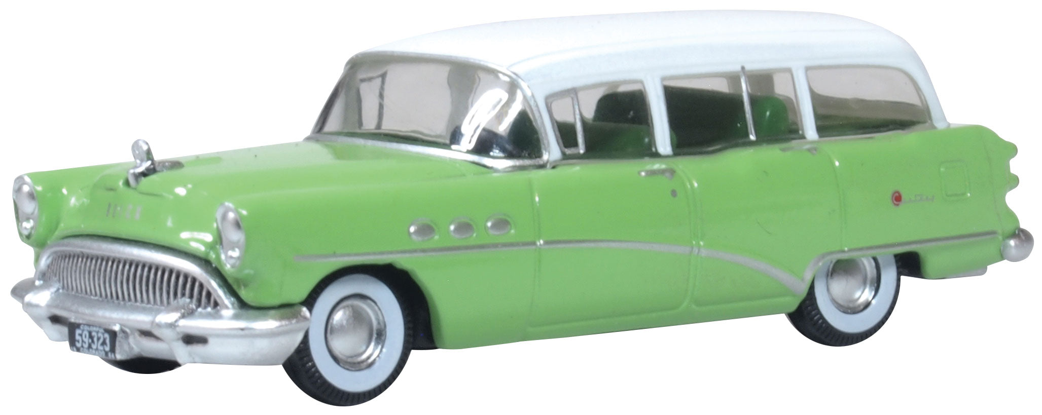 1954 Buick Century Estate Station Wagon - Assembled -- Willow Green, White