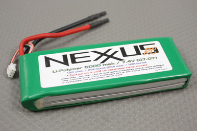 PRNEX50002 POWER RACING 5000MAH 7.4V 2 CELL LI-PO 12C DISCHARGE RATE