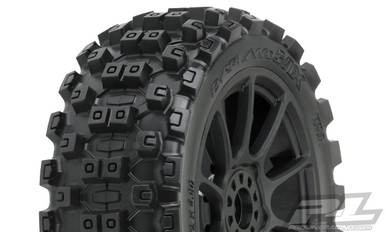 Badlands MX M2 1/8 MTD Mach 10 Black Wheels F/R PRO906721