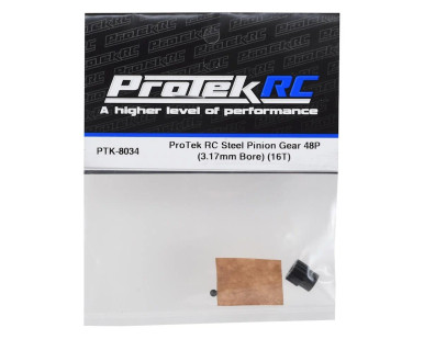 ProTek RC Lightweight Steel 48P Pinion Gear (3.17mm Bore) (16T)PTK8034