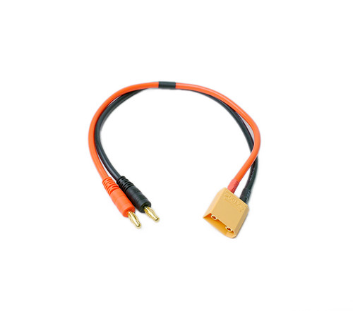 Racers Edge 1618 Charge Adapter: Male XT90 to Male 4mm Bullets, 300mm Wire