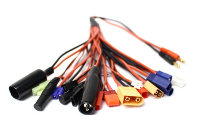 RCE1660 20 Function Charge Adapter to Male 4mm Bullets - 300mm Wire