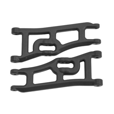 RPM70662 RPM Wide Front A-Arms Black Rustler/Stampede