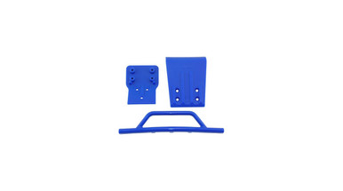 RPM80025 RPM Front Bumper & Skid Plate Blue Slash 4X4