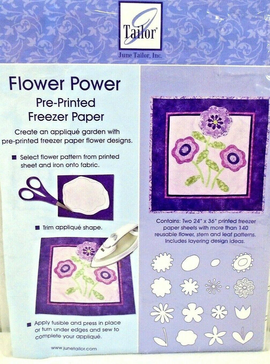 June Tailor - Flower Power Pre-Printed Freezer Paper