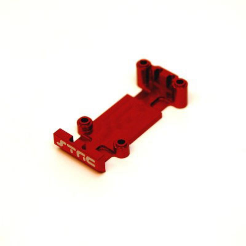 ST Racing Concepts REAR SKID PLATE FOR 1/16TH E-REVO AND SLASH (RED) CNC AL SPTST7037RR (ST7037RR)