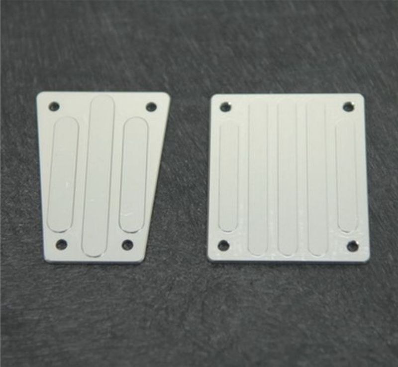 ST Racing Concepts SPTSTA30799S Aluminum Front And Rear Skid Plates For Exo Buggy Silver (STA30799S)