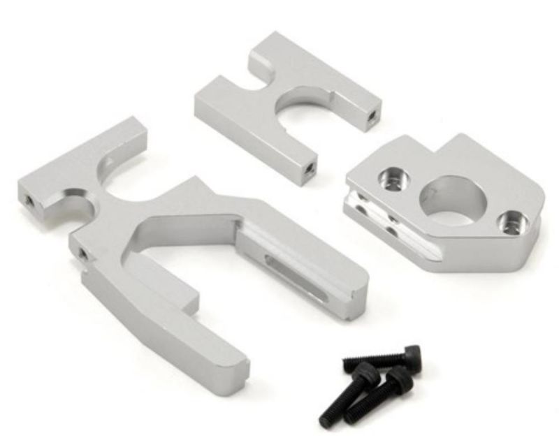 ST Racing Concepts SPTSTA30800S Aluminum Motor Mount Cam Center Bulkhead Combo Set Silver (STA30800S)