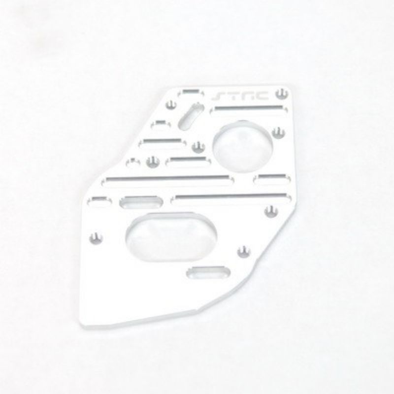 ST Racing Concepts SPTSTC91018S ALUMINUM HEATSINK FINNED MOTOR PLATE FOR SC10 4X4 (SILVER) (STC91018S)