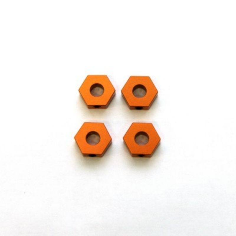 ST Racing Concepts SPTSTH103362O Aluminum Hex Adapters For HPI Blitz Orange 4 Pcs (STH103362O)
