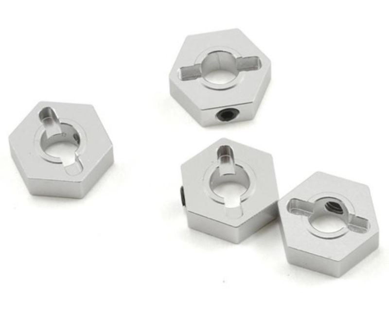 ST Racing Concepts SPTSTH103362S Aluminum Hex Adapters For HPI Blitz (Silver - 4 Pcs.) (STH103362S)