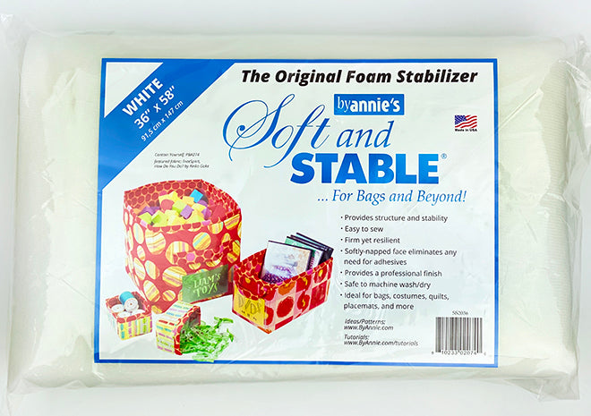 By Annies Soft and Stable White 100% Polyester Stabilizer 36in x 58in