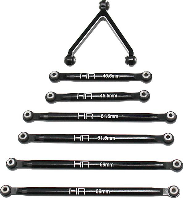 Hot Racing Aluminum Link Set for 5.25 (133.5mm) Scx 24 (SXTF133A01)